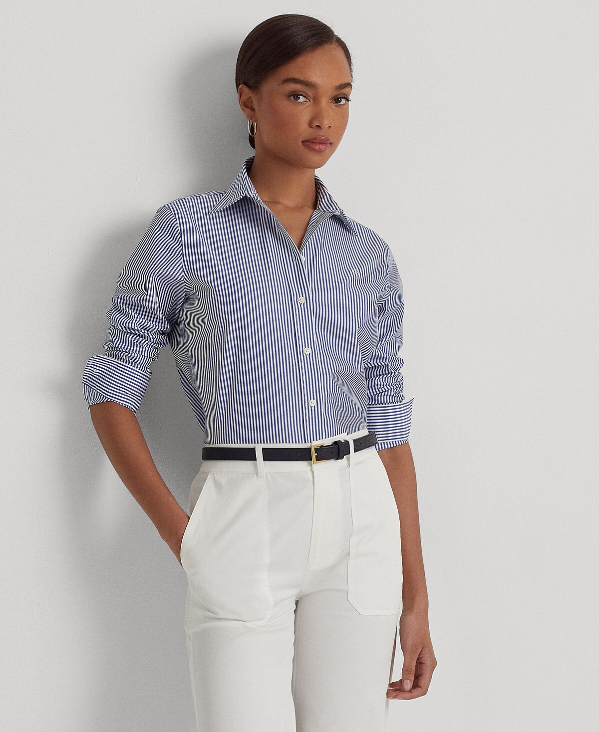 

Рубашка прямого кроя без глажки, стандартная и миниатюрная Lauren Ralph Lauren