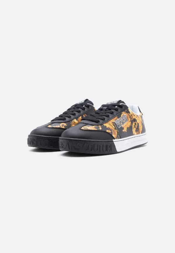 Кроссовки Versace Jeans Couture Fondo court trainers, черно-золотистый — фото 2
