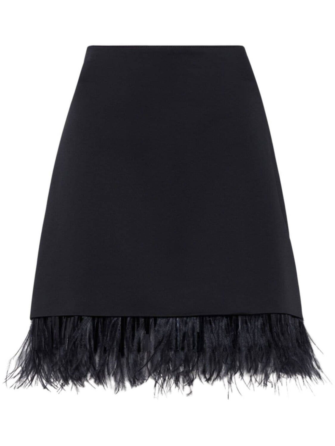 

Brunello Cucinelli мини-юбка с перьями, черный