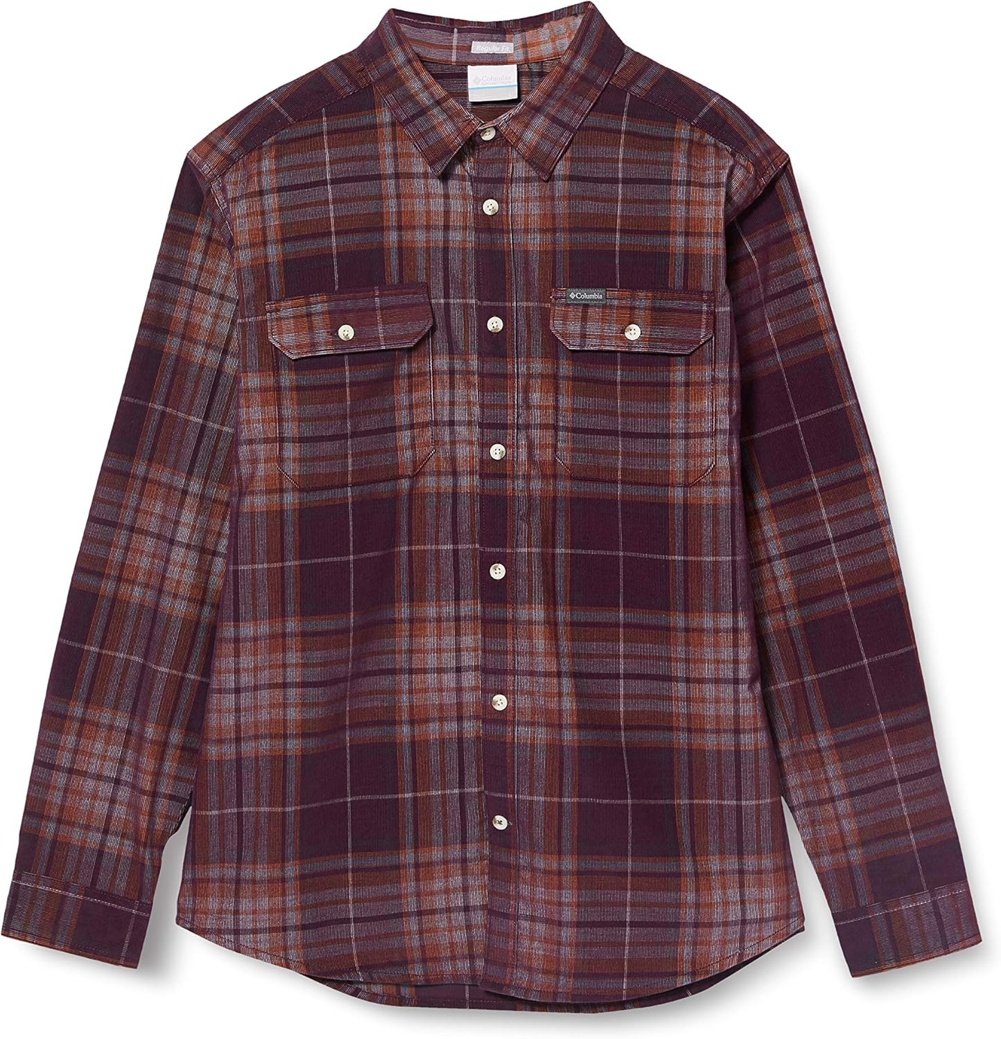 

Columbia мужская рубашка Flare Gun из вельвета, Black Cherry Large Tartan