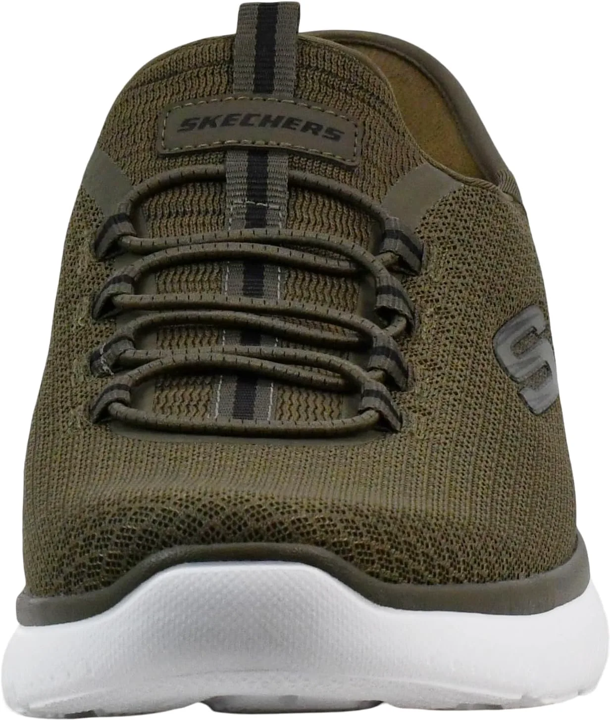 Мужские кроссовки Skechers Summits - высокие слипоны, оливковый — фото 3
