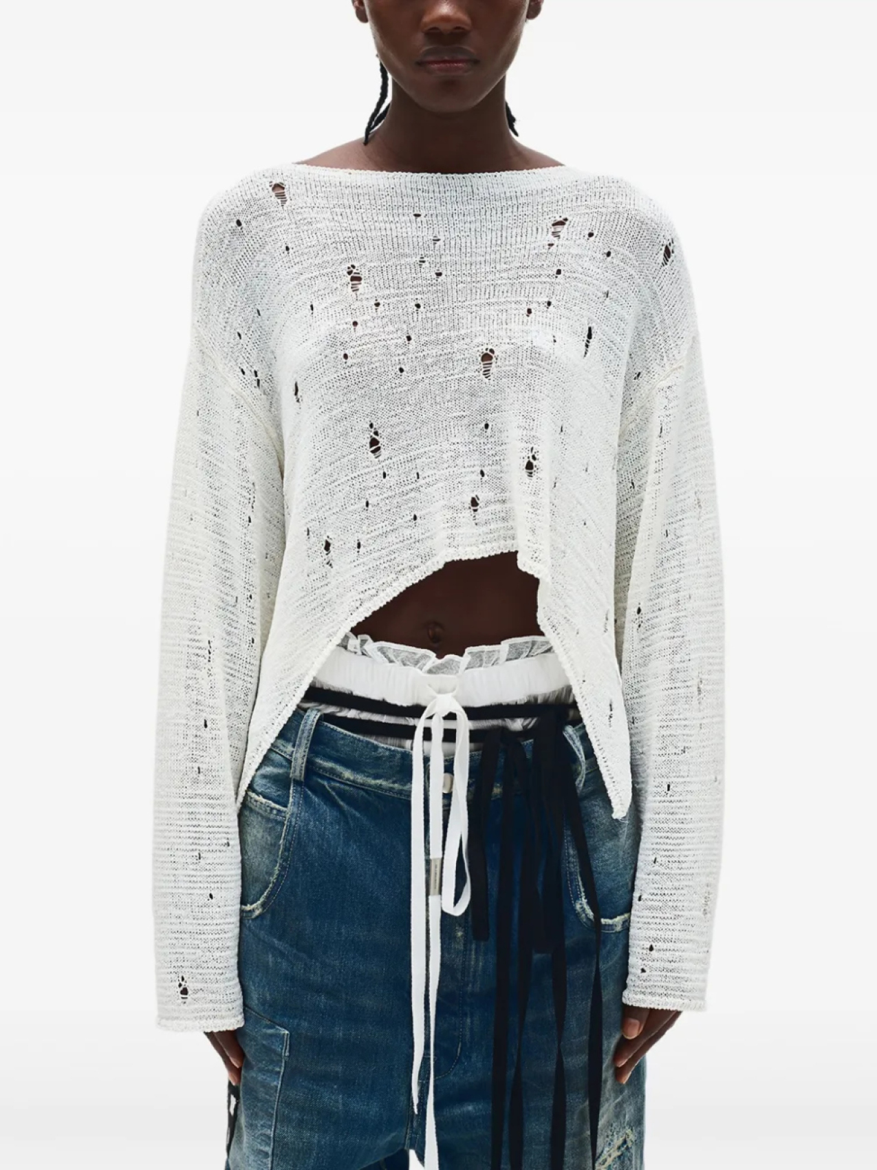 

Ann Demeulemeester джемпер Loa, белый