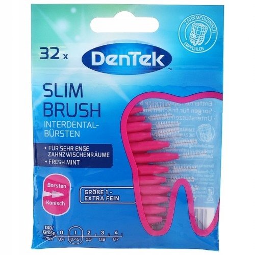 

DENTEK Slim Brush ISO 1, межзубные ершики, 32 шт.