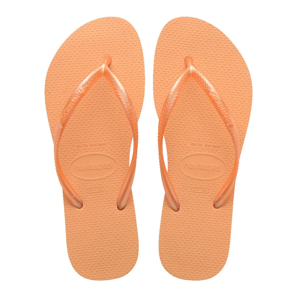 

Женские сандалии Hav. Тонкий персик 412 Havaianas, персиковый