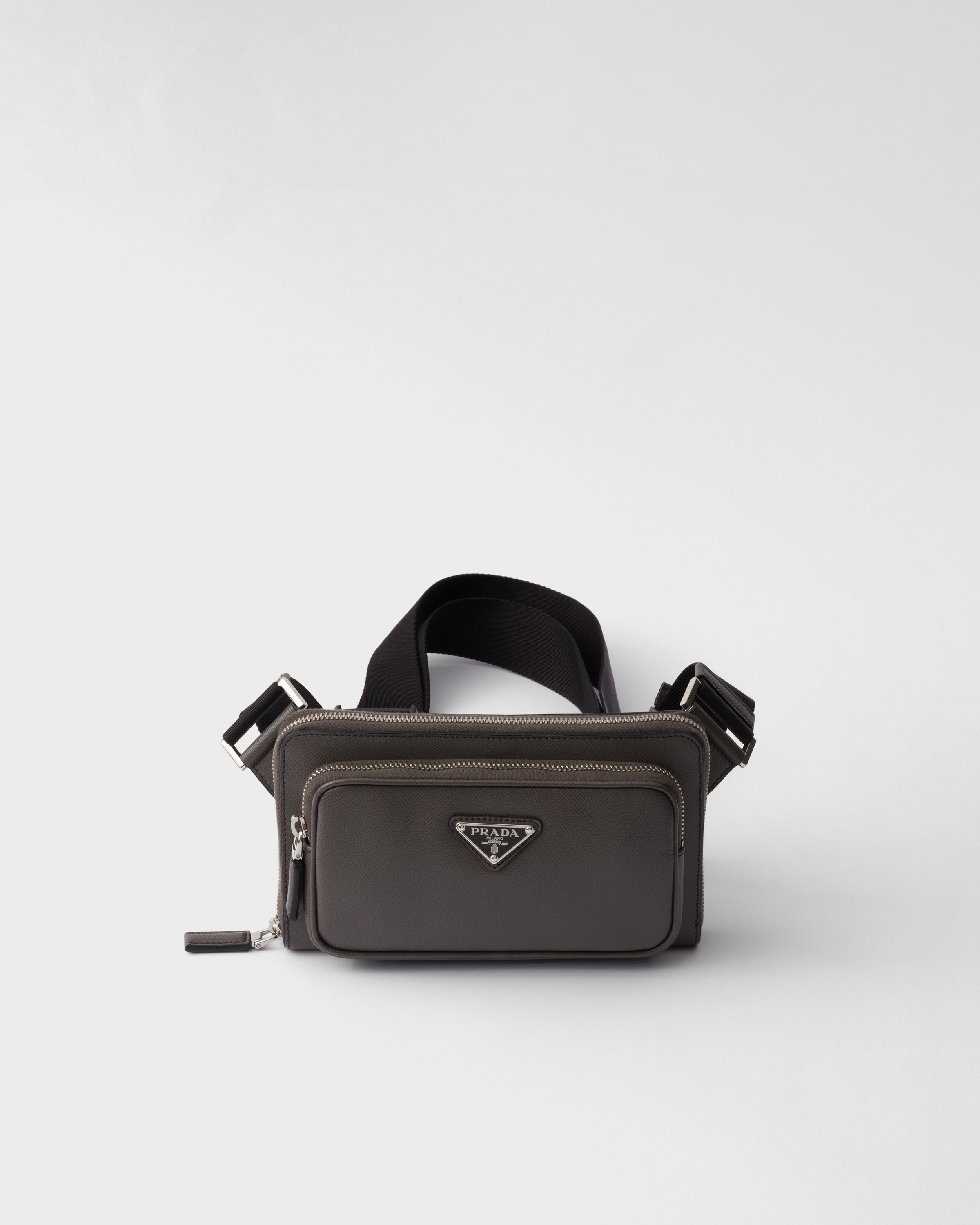 

Сумка на пояс из сафьяновой кожи Prada, коричневый