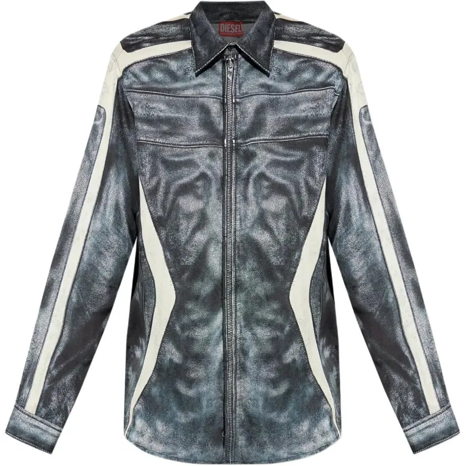 Рубашка S-Simply-Bmcz на молнии DIESEL, Black