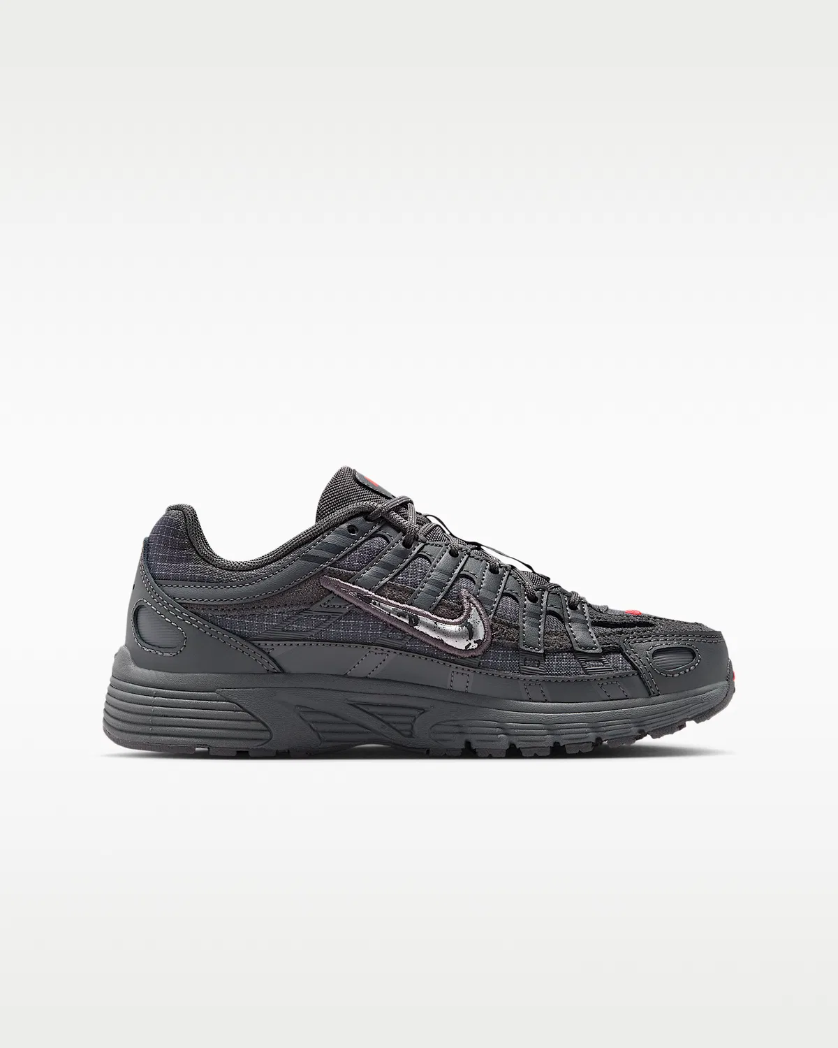 Кроссовки Nike P-6000 для детей, Iron Grey/Dark Smoke Grey/Light Smoke Grey/Metallic Silver — фото 3