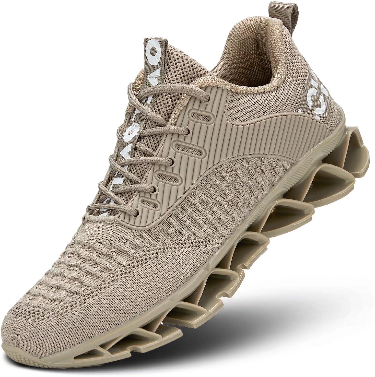 

Мужские беговые кроссовки Chopben Blade, противоскользящие, модные, с дышащей сеткой, мягкой подошвой, повседневные спортивные обувь для прогулок, хаки