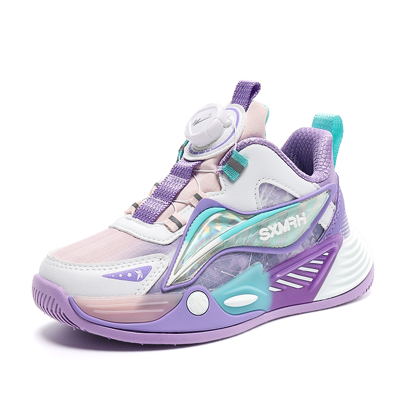 

Нескользящие, амортизирующие, износостойкие, упругие, дышащие беговые кроссовки для детей Binary, sx15329-1 сиреневый[leather upper waterproof]