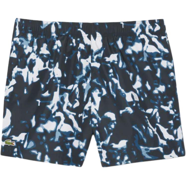 

Шорты для плавания с абстрактным принтом LACOSTE, черный