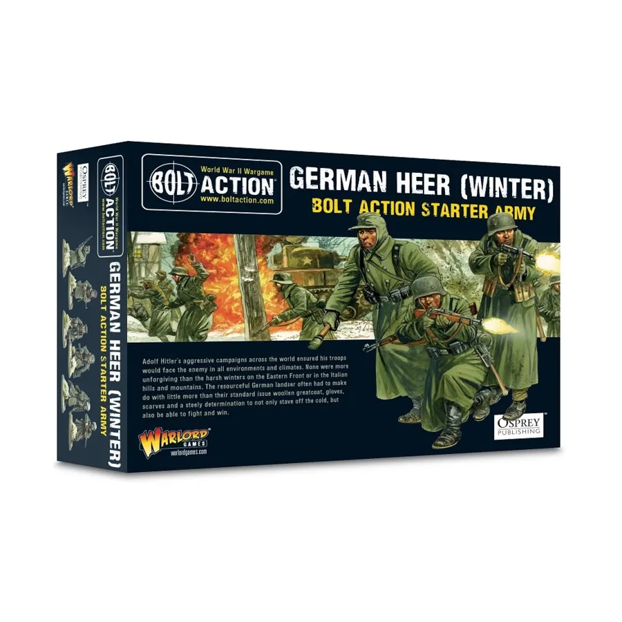 

Немецкая стартовая армия Heer (зима), Bolt Action - German - Heer (28mm)