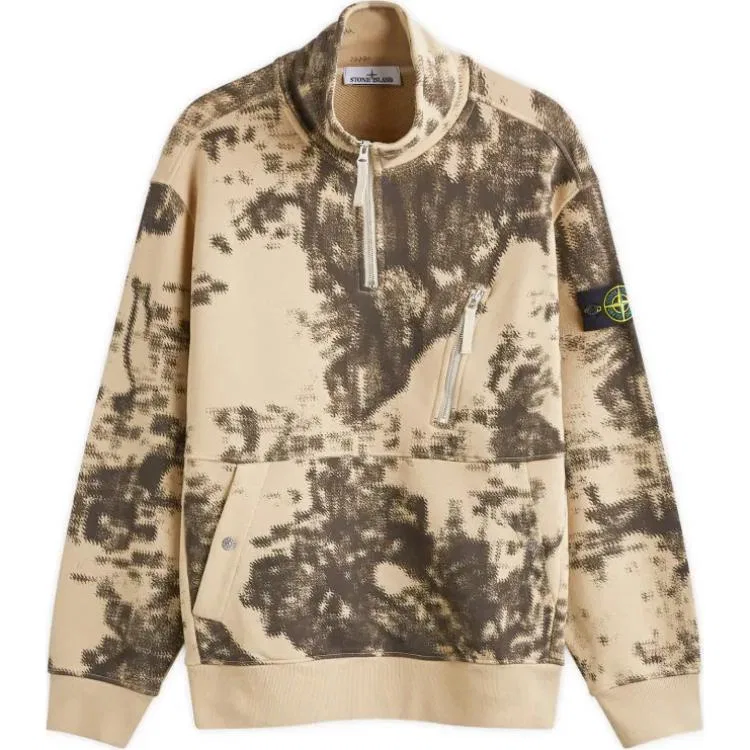 Свитшот Earth Survey Camouflage Collection мужской brown STONE ISLAND