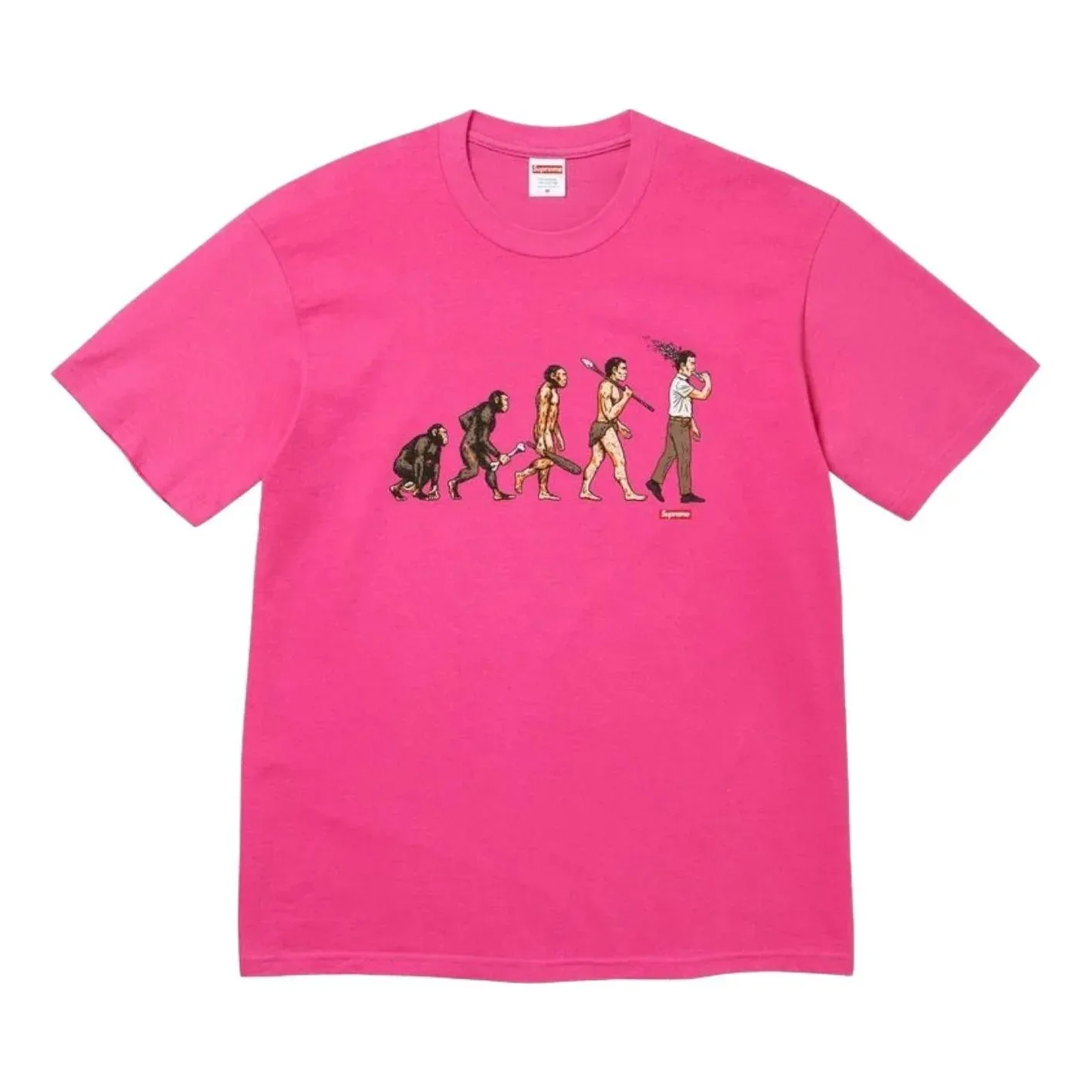 Футболка Supreme SS26 Evolution 'Fuchsia', розовый