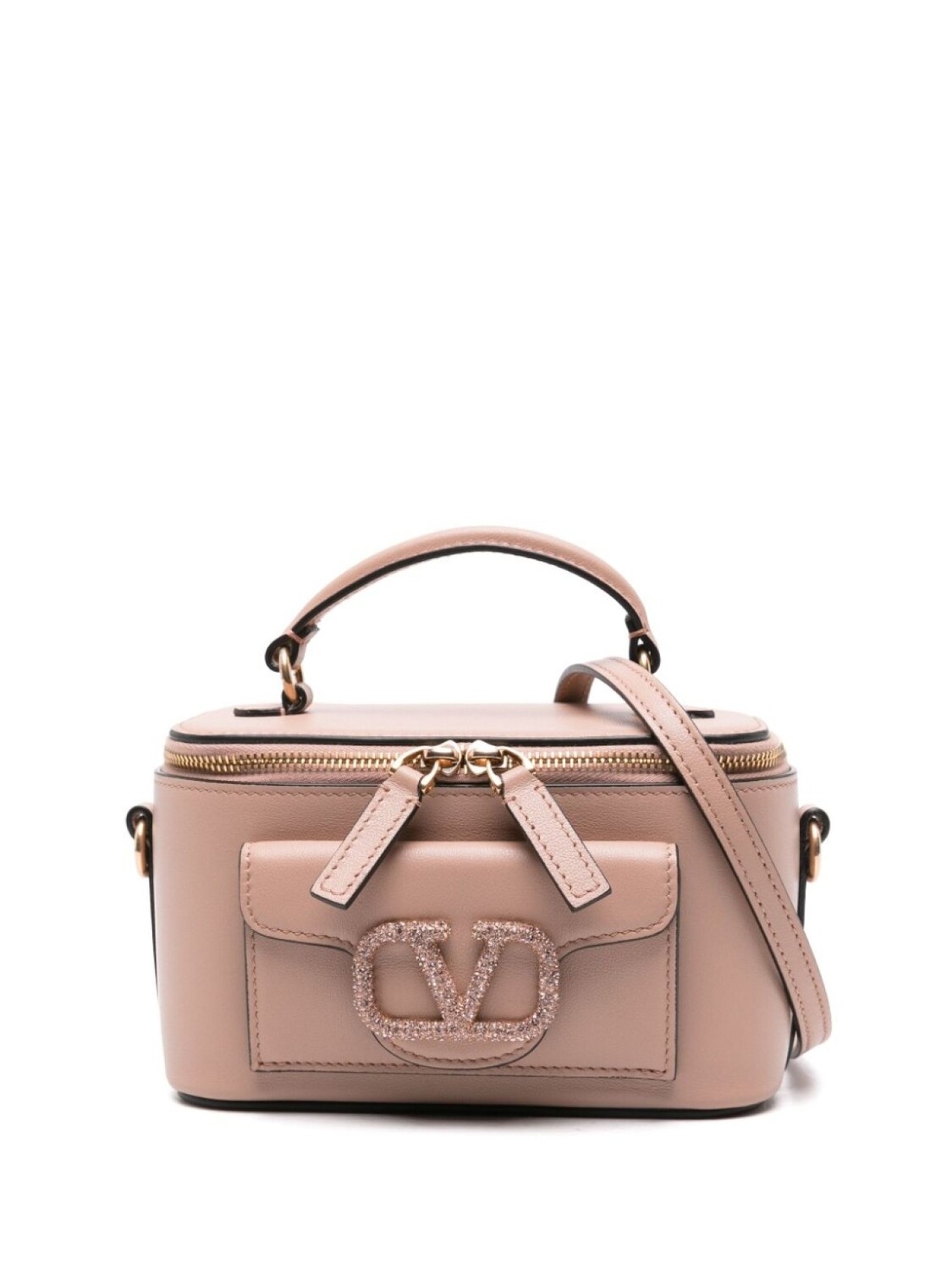 

Valentino Garavani мини-сумка через плечо Locò, розовый