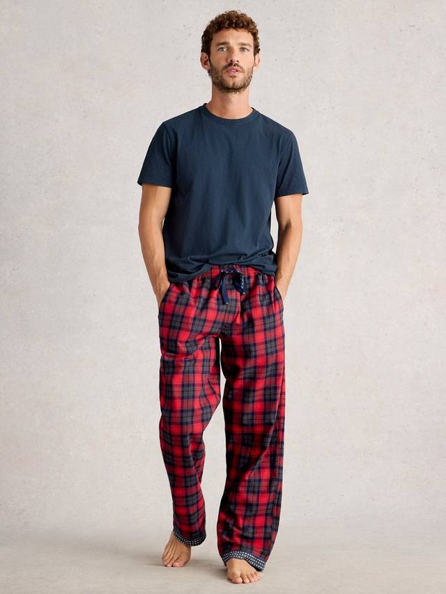 

Хлопковые пижамные брюки в клетку Moorland White Stuff, Red/Multi