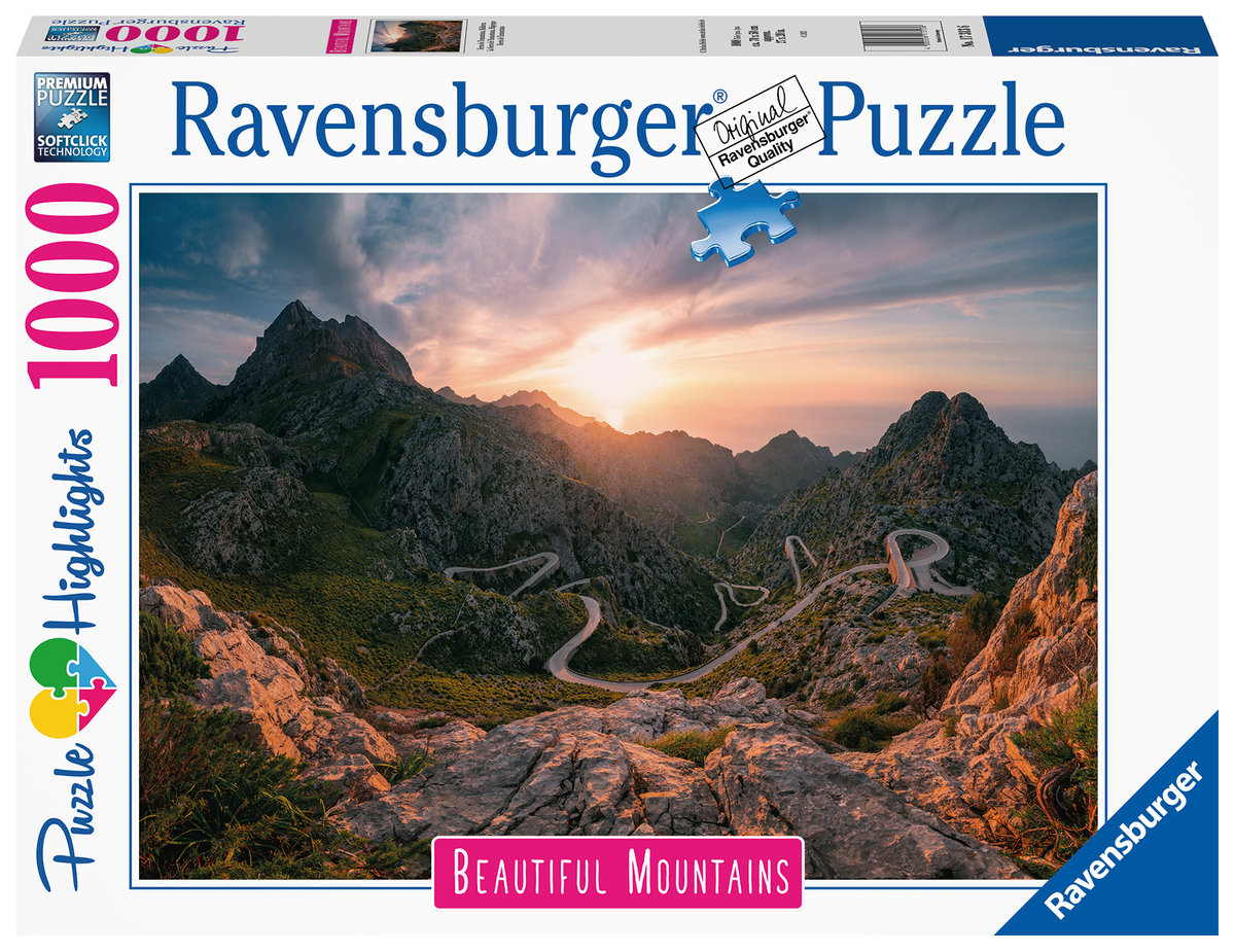 

Ravensburger, пазл, Highlights, горы Серра-де-Трамунтана, 1000 шт.