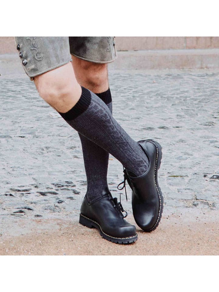 

Kunert Носки до колена Heritage Socks Fashion в цвете Anthra mel