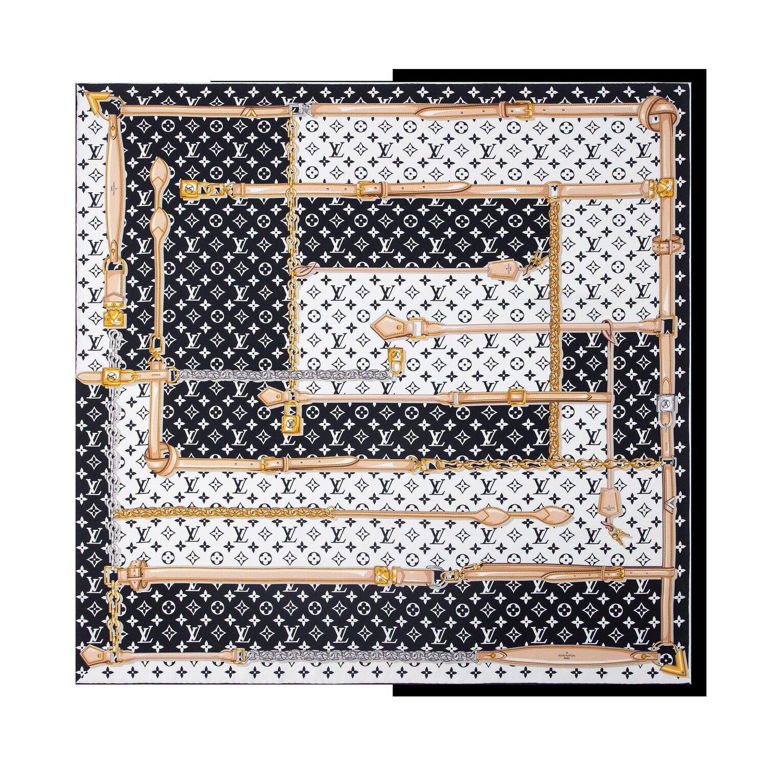 

Шарф женский Louis Vuitton, черный