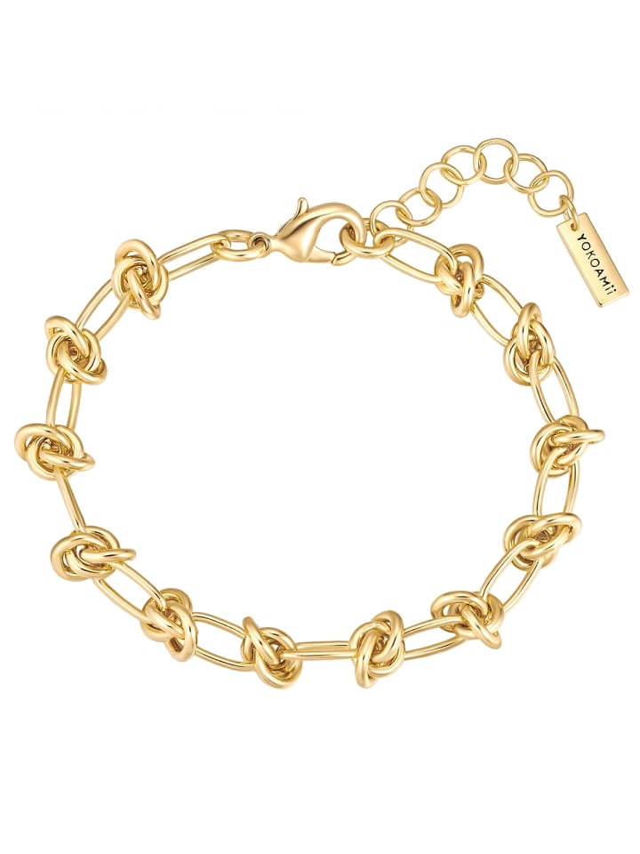 

Yokoamii Латунный браслет в оправе из желтого золота