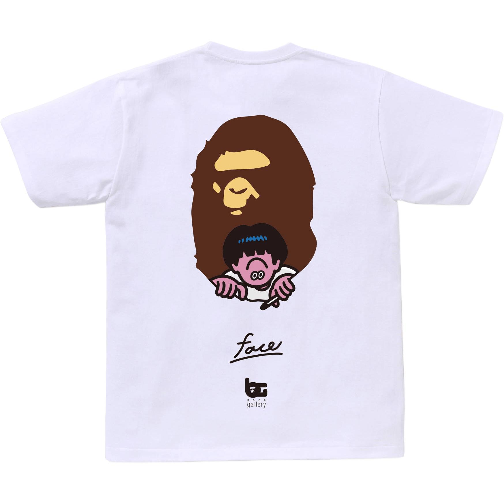 

Футболка Bape Gallery X Face Oka A BATHING APE, белая