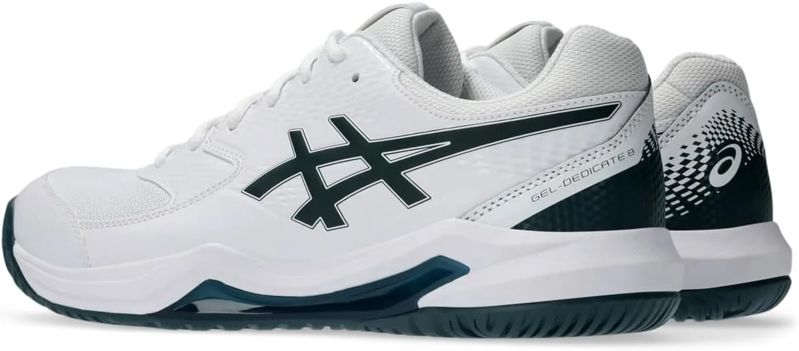 Мужские кроссовки для падела ASICS Gel-Dedicate 8, белый/зеленый — фото 3