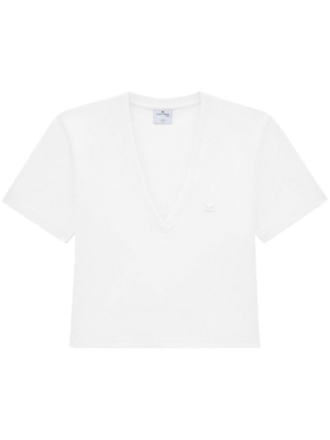 

Courrèges футболка с логотипом, белый
