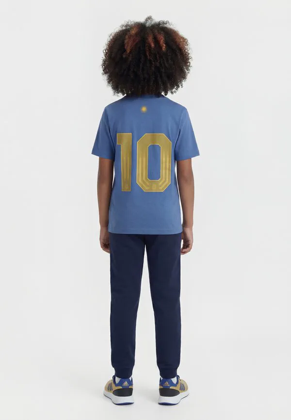 Футболка унисекс с графическим принтом месси Adidas Performance, Crew Blue — фото 2