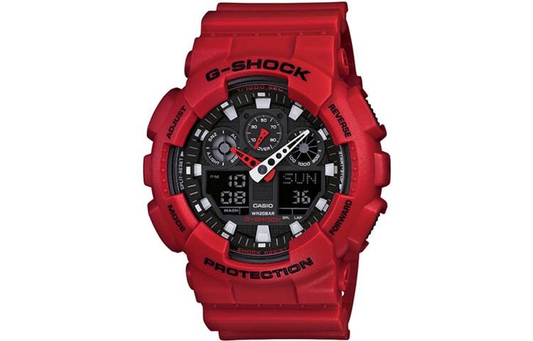 

Аналогово-цифровые часы Casio G SHOCK GA 100B 4A G-SHOCK