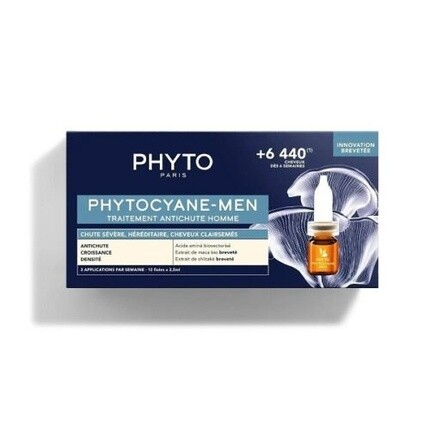 

Фитоциановое средство против выпадения волос для мужчин 12х3,5 мл, Phyto