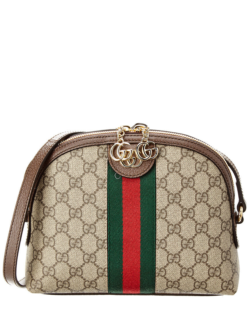 

Маленькая сумка на плечо Gucci Ophidia из ткани и кожи GG Supreme, бежевый