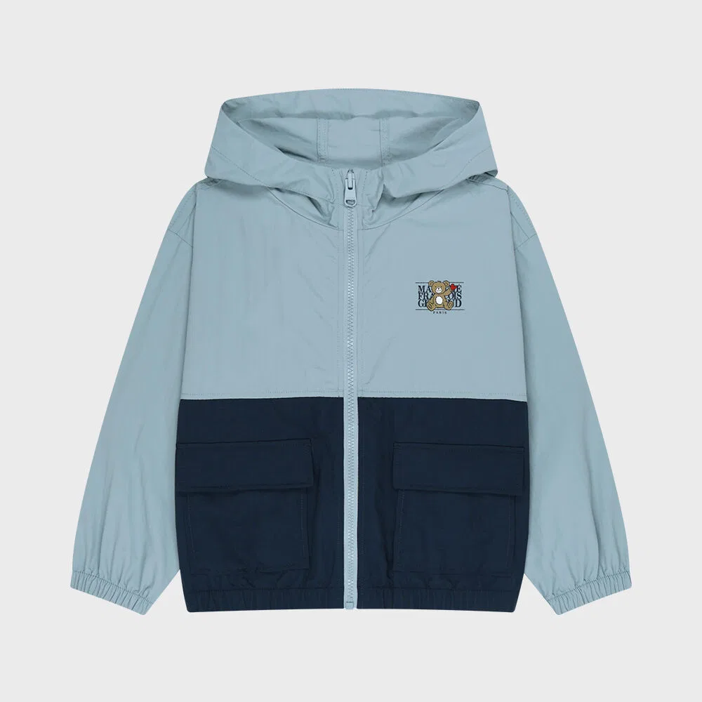 Детская ветровка Kids Bear Classic Logo тёмно-синяя от Marithé Kids — фото 2