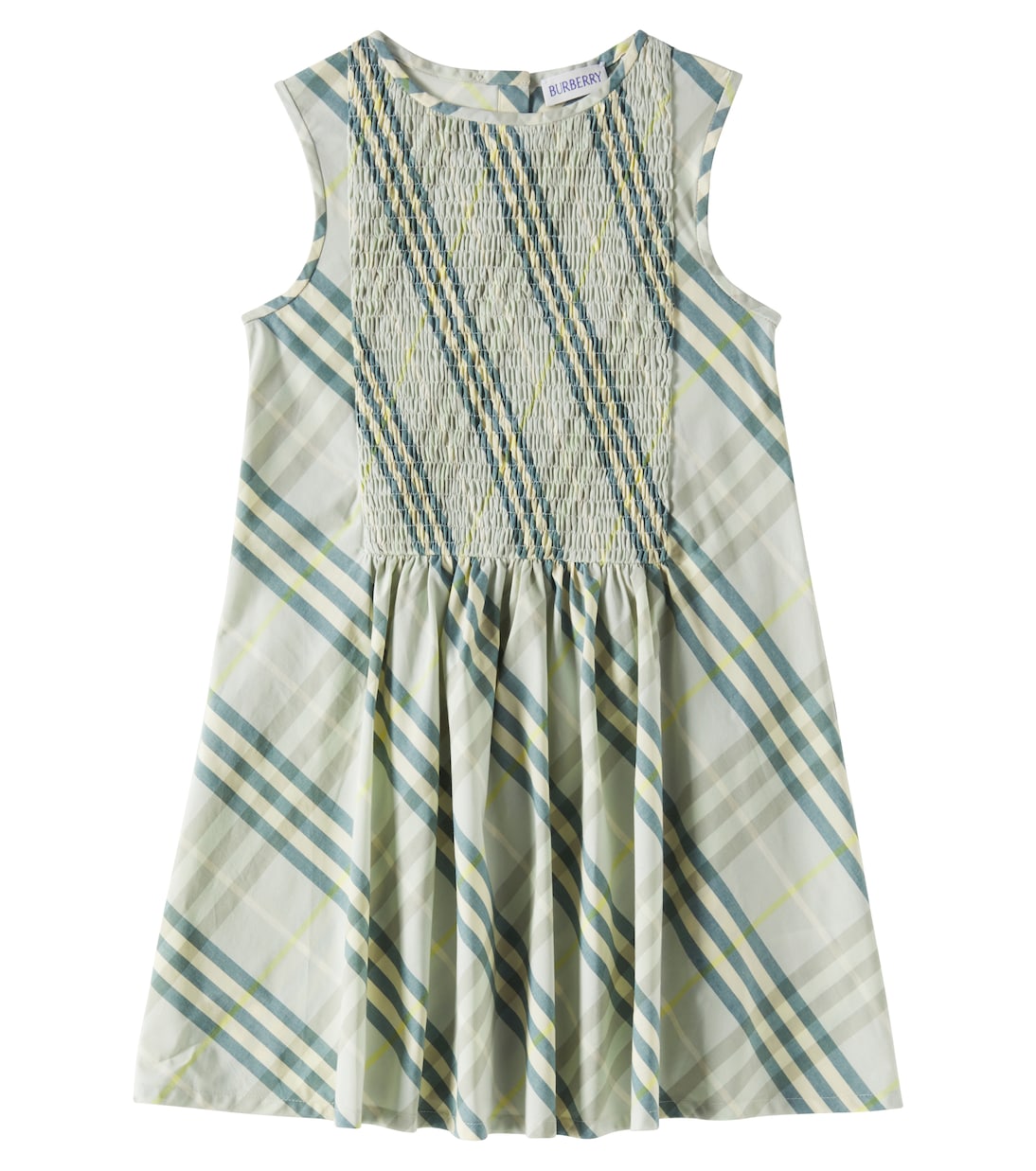 

Платье из хлопка в клетку Burberry Check со сборками Burberry Kids, Breeze Ip Check