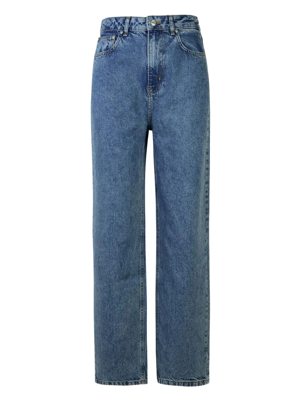 

Джинсы с пятью карманами и широким подолом MOSCHINO JEANS, синий