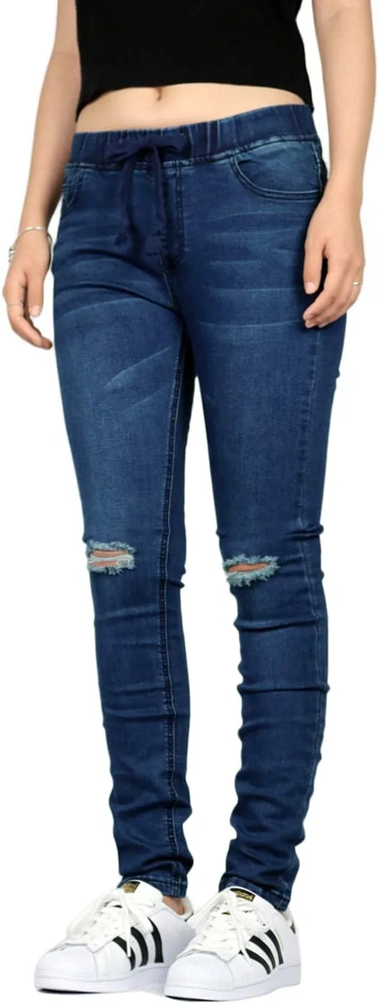 

Женские джинсовые джоггеры Mersenne с разрезом на колене H34