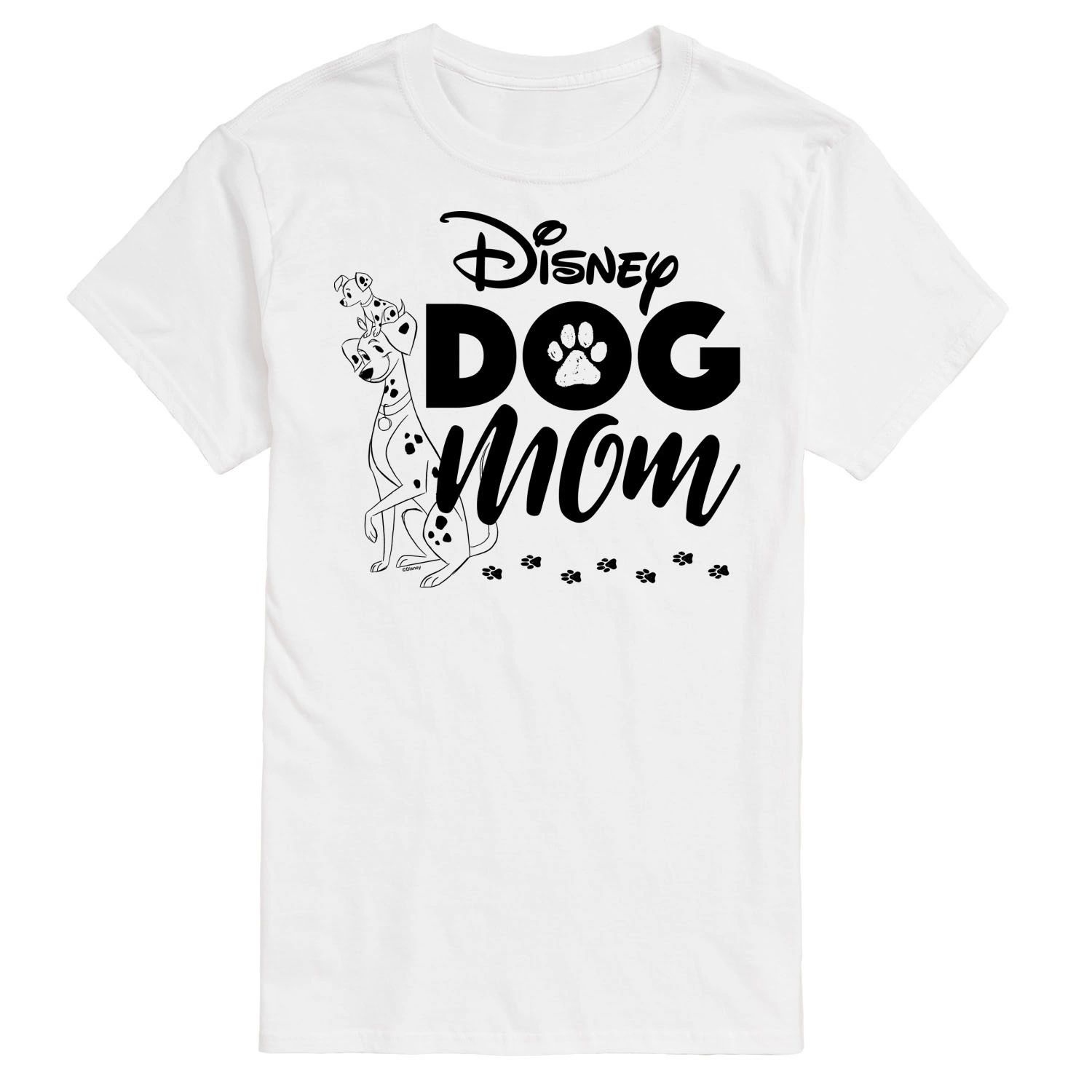 

Футболка с рисунком Disney's Cats & Dogs Big & Tall Dog Mom Licensed Character, белый