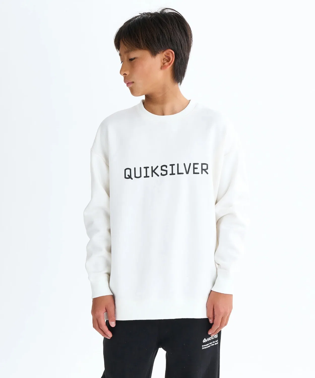 Свитшот детский Quiksilver DNA Big Clicker, чёрный — фото 2