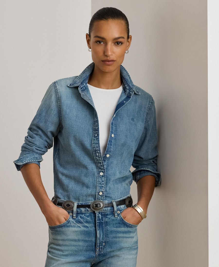 

Женская вышитая рубашка Lauren Ralph Lauren, Odwin Wash