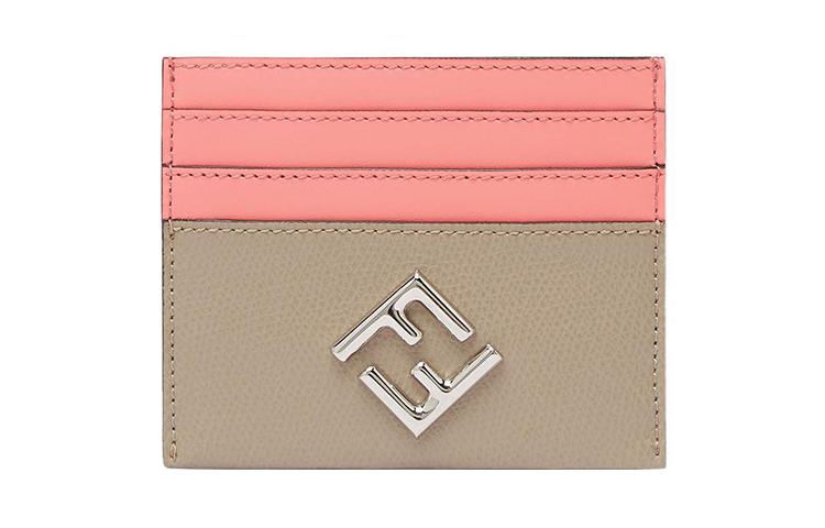 

FENDI Женский картхолдер из телячьей кожи розово-серый