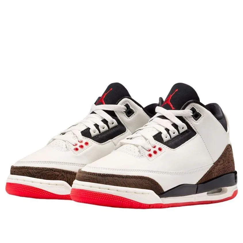 Кроссовки Jordan 3 Retro 'Sail Black University Red Pale Ivory Palomino' DM0967-103, мультиколор — фото 4
