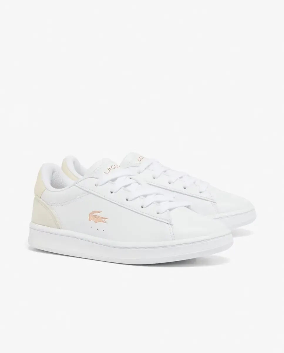 Унисекс спортивные кроссовки Carnaby Set для детей Lacoste, бежевый / белый — фото 3