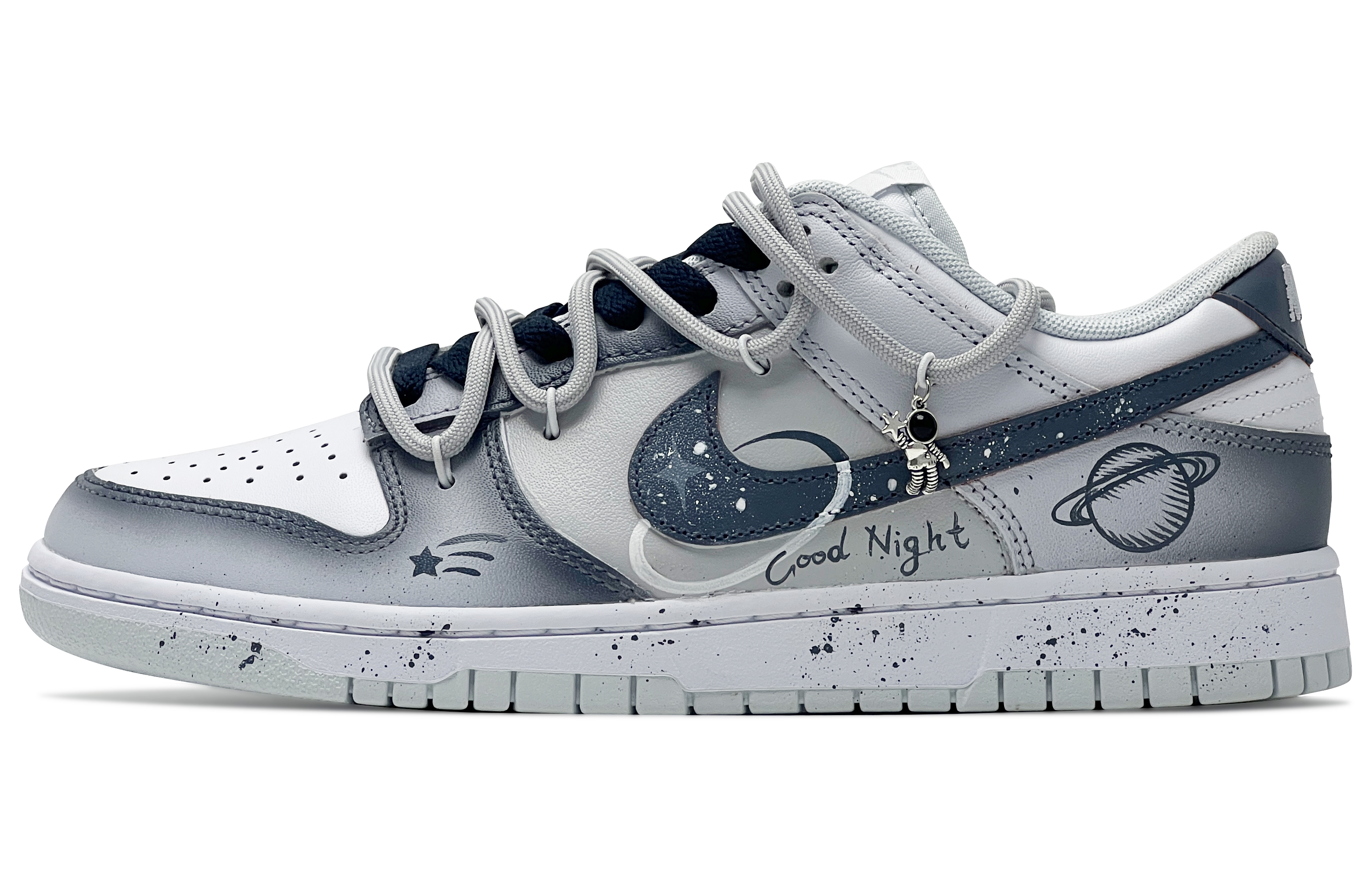 

Кроссовки Nike Dunk Skateboarding Shoes Unisex Low-top White/gray, белый/серый