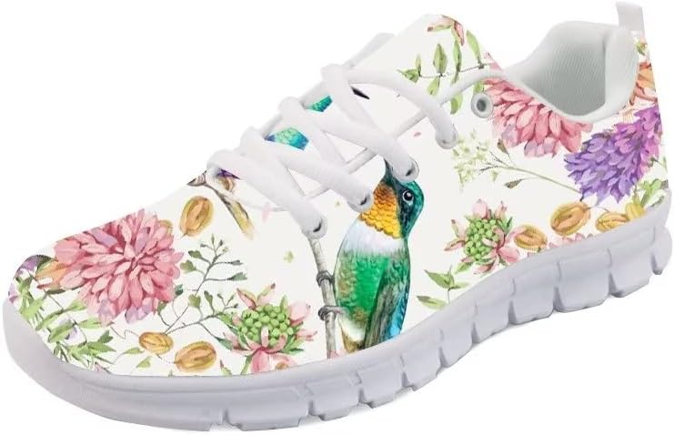 

Кроссовки Forchrinse Cute Sunglasses Puppy унисекс, противоскользящие, мягкие, легкие для ходьбы и бега, Hummingbird Peony