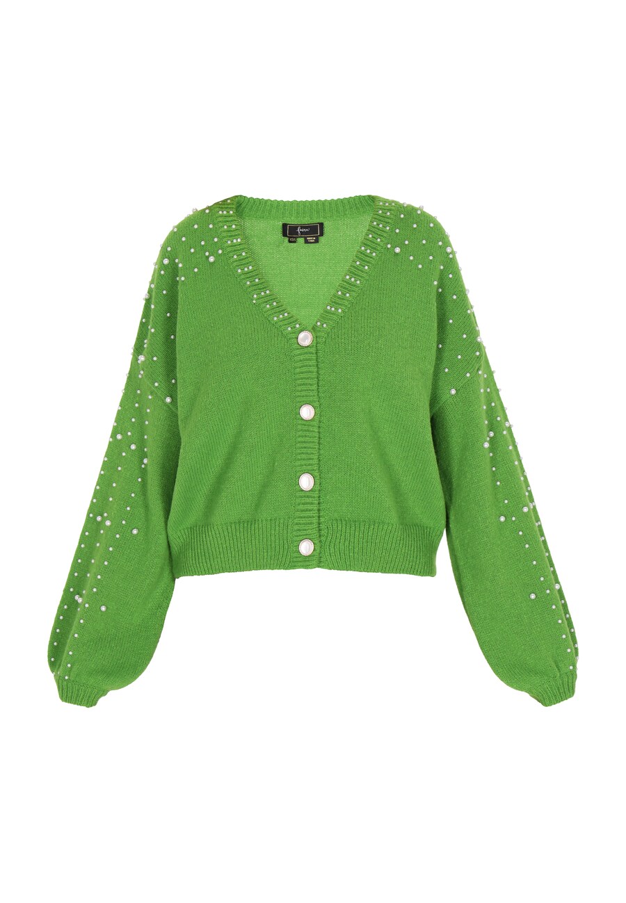 

Вязаный кардиган faina, цвет Neon green
