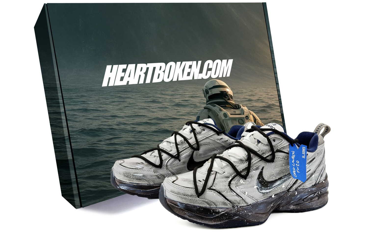 

Nike Кроссовки Air Monarch 4 Chunky мужские низкие Black