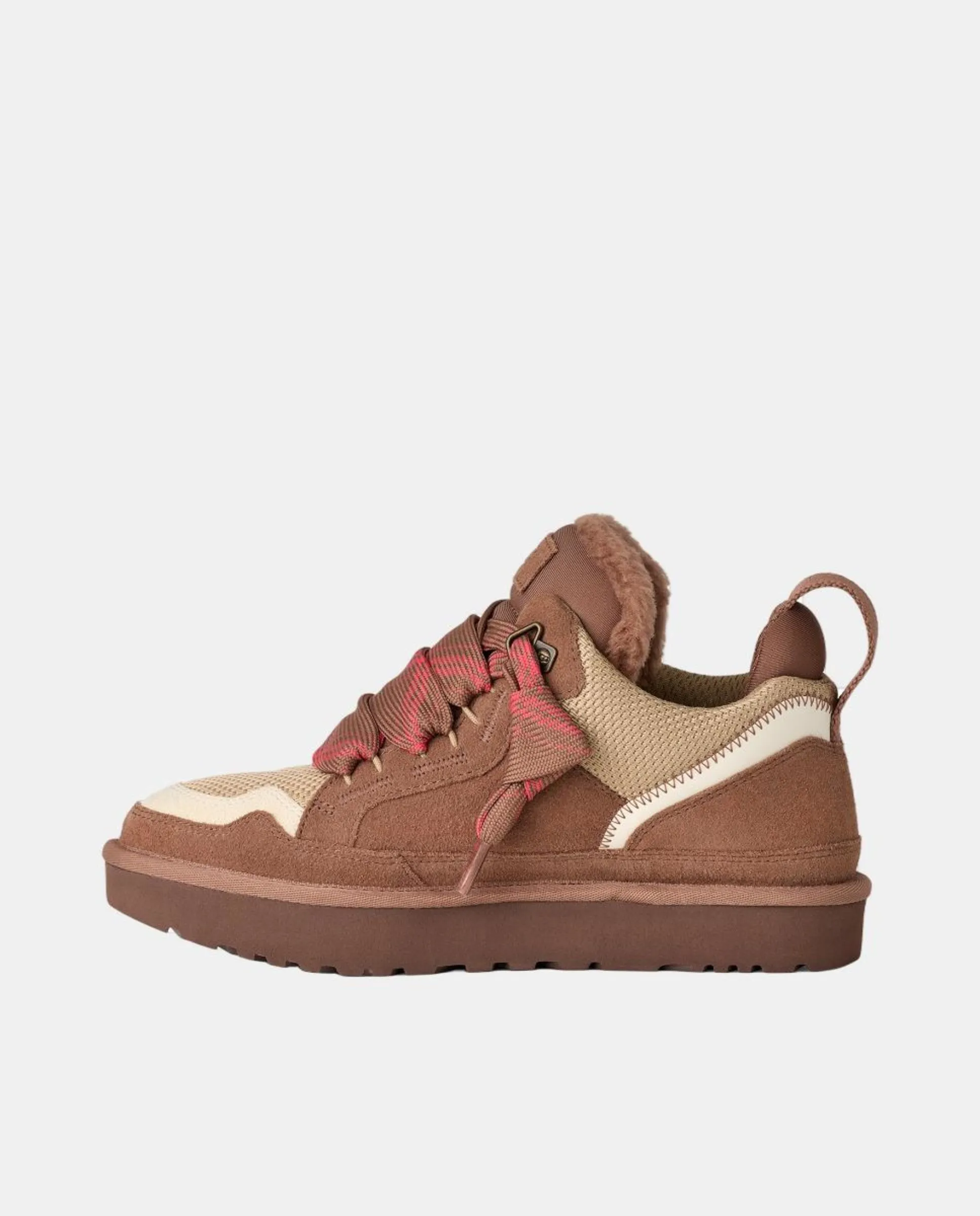 Женские спортивные шнурки LOWMEL из кожи с подошвой EVA Ugg, коричневый — фото 3