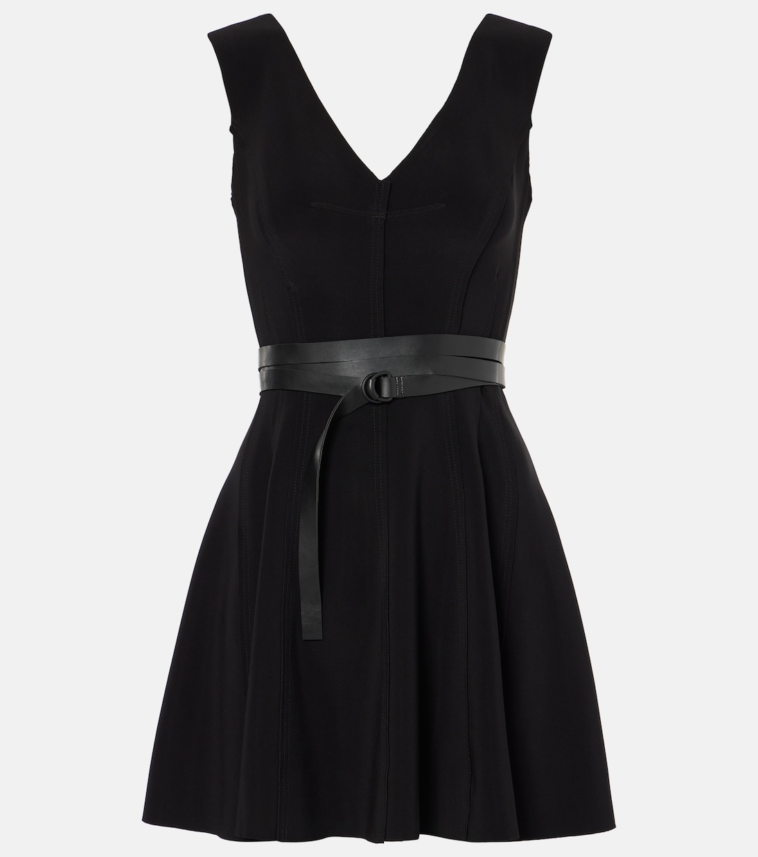 

Мини-платье с поясом Grace Norma Kamali, черный