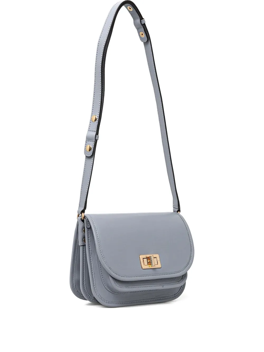 

Кожаная сумка через плечо Flavrie с клапаном Geox, серый