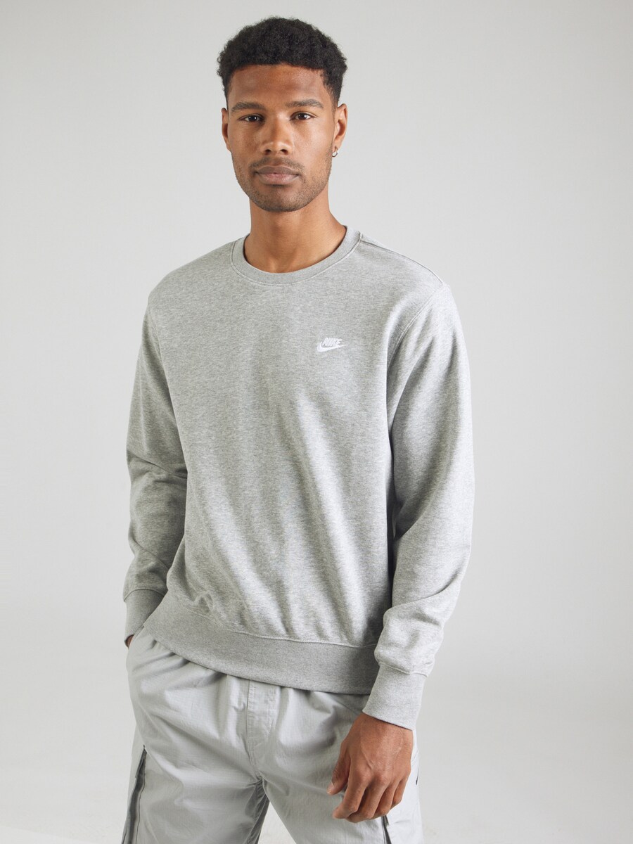 Толстовка Nike Sportswear Club Fleece, Mottled Grey — фото 3