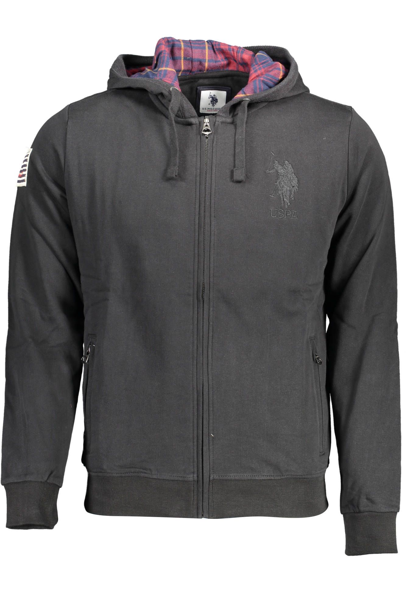 

Черный хлопковый мужской свитер U.S. Polo Assn.
