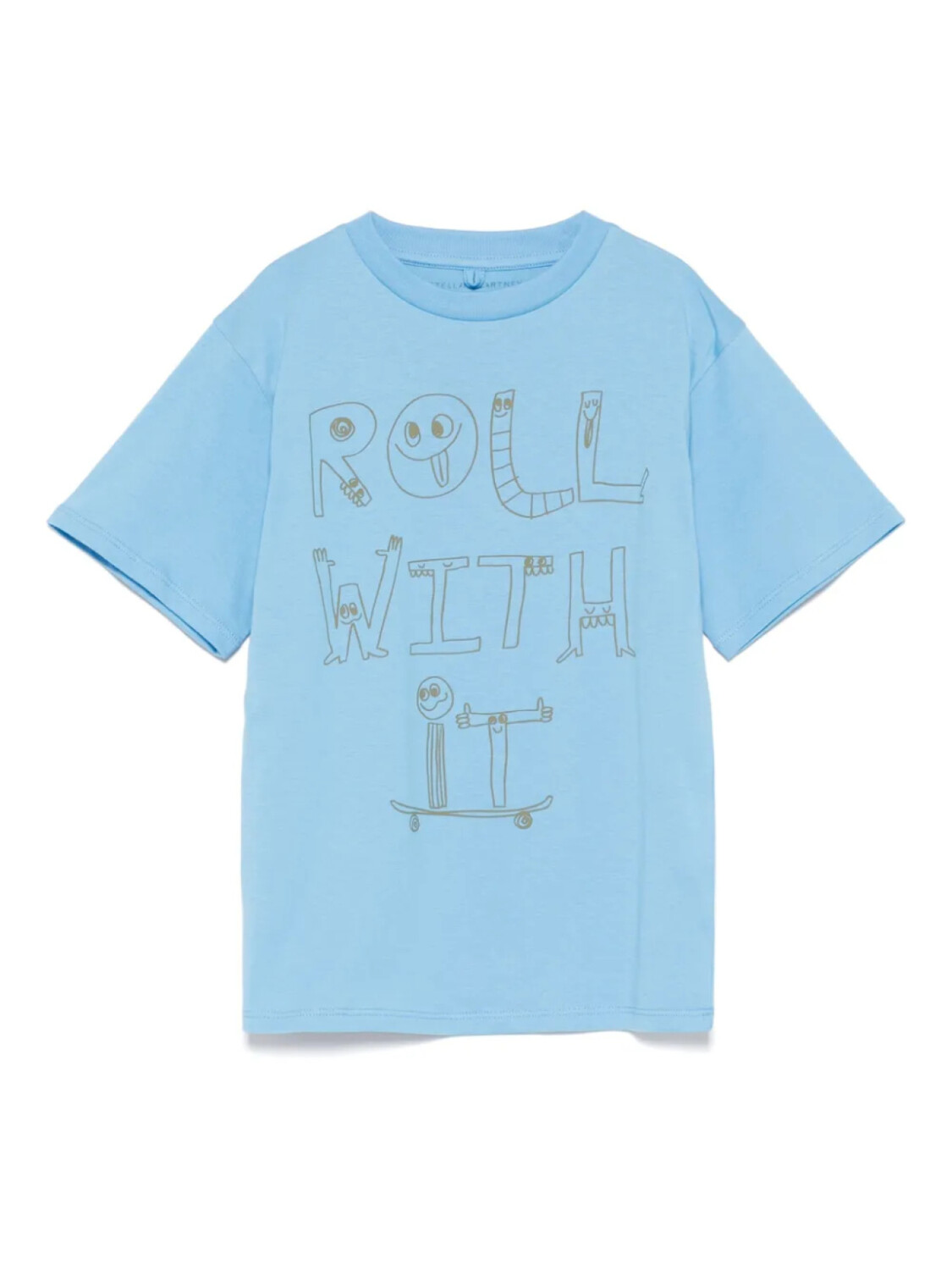 

Футболка Stella McCartney Kids с графическим принтом, синий